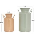 thumbnail image 3 of DecMode 10", 8"H Jug Multi Colored Metal Vase with Handles, Set of 2, 3 of 10