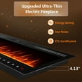 thumbnail image 5 of Anpuce 80 inch Ultra-thin Electric Fireplace Recessed and Wall Mounted with Touch Screen Control, Black, 5 of 11