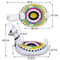 thumbnail image 2 of Flotador inflable para piscina Triumpeek Llama Alpaca de 1,6 m para adultos Triumpeek Triumpeek, 2 of 7