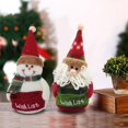 thumbnail image 6 of Christmas Gnomes Christmas Decorations Indoor Home Decor Plush Handmade Toy 8*5inch, 6 of 8