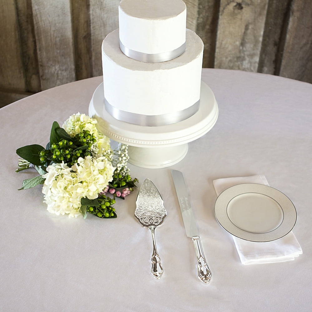 Personalized Vintage Cake Server Set