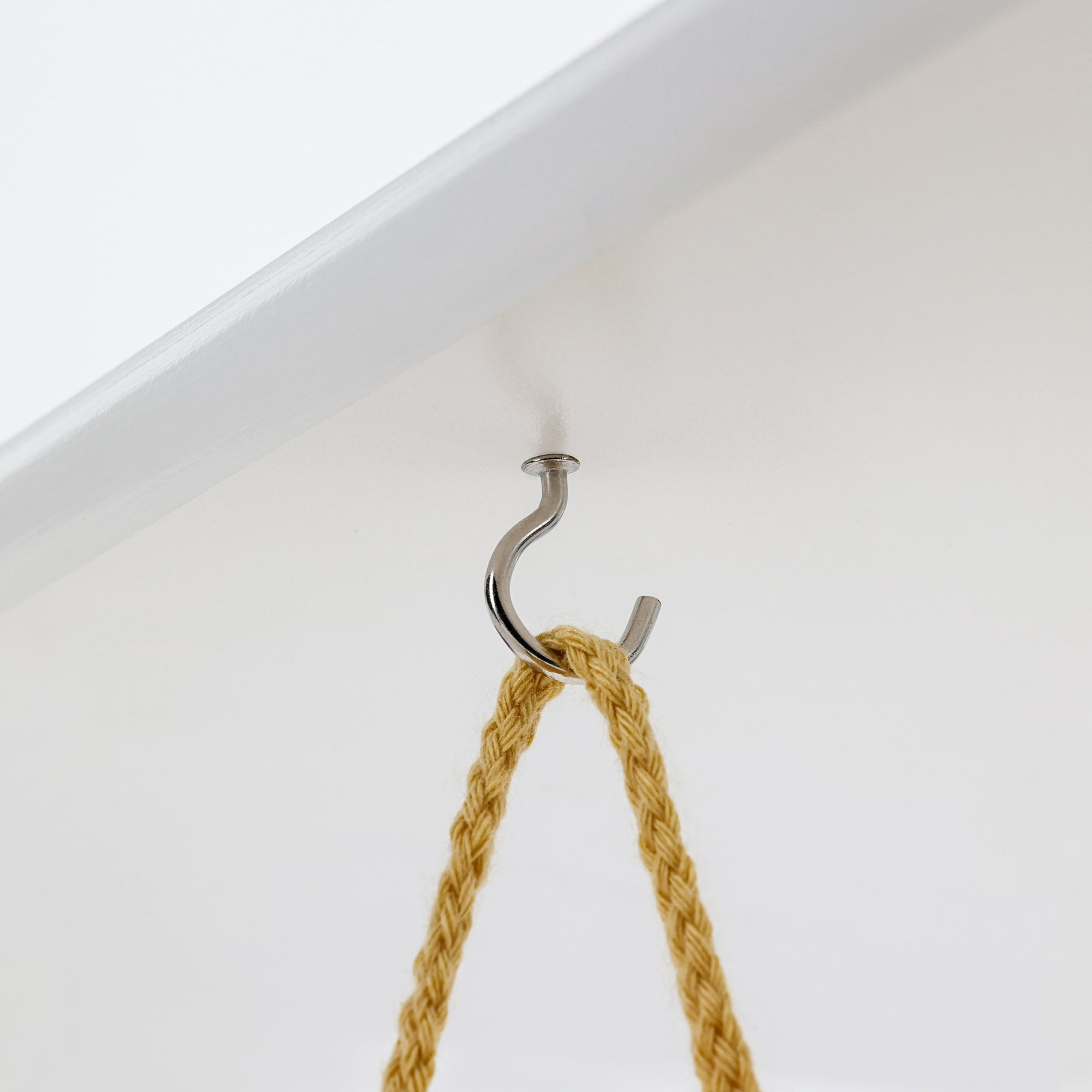 OOK Nickel Cup Hooks, 7/8", Screw-in Cup Hooks, 40 Pieces