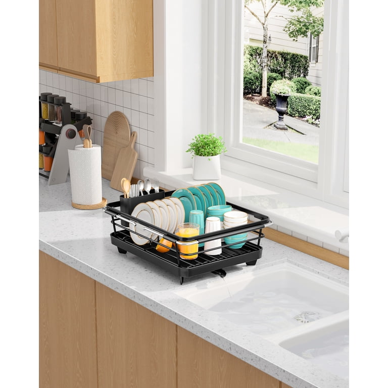 Sakugi Compact Expandable Dish Rack, Stainless Steel photo 4
