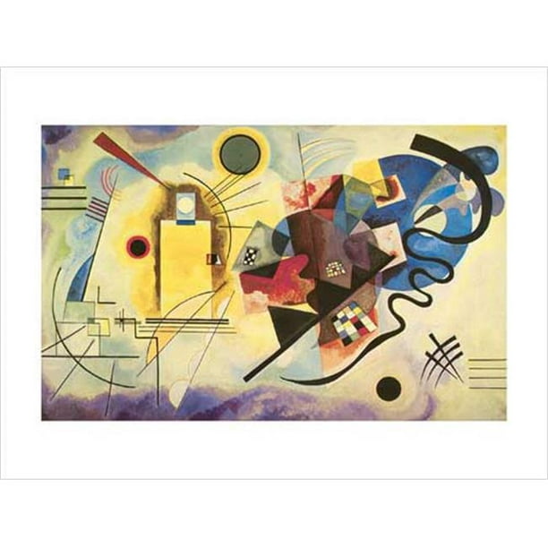 EuroGraphics 1500-11348 Jaune&44; Rouge&44; Bleu Wassily Kandinsky Affiche