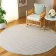 thumbnail image 2 of SAFAVIEH Parker Grace Geometric Area Rug, Taupe, 6'7" x 6'7" Round, 2 of 10