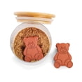 thumbnail image 4 of Set de 2 unidades de terracota Brown Sugar Keeper and Saver Fox Run Bear, 4 of 6