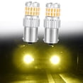 thumbnail image 3 of Juego de 2 bombillas LED intermitentes para luces de freno y marcha atrás de coche Amarillo BA15S, 3 of 8