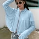 thumbnail image 4 of Camisa de ropa de protección solar para mujeres delgadas, blusas de ropa de playa, de manga larga de verano a prueba de sol, chaqueta de protec Azul Macarena Ropa de protección solar, 4 of 8