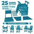 thumbnail image 3 of 1 Fir Adirondack Double High Back Chair, 3 of 9
