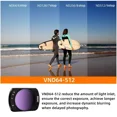 thumbnail image 3 of Variable ND Lens Filter for DJI OSMO Pocket 3,1-5 Stop,2-9 Stop Adjustable VND HD Optical Glass Gimbal Camera Accessorry VND2-32, 3 of 4