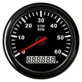 thumbnail image 1 of Universal Tachometer 85mm Car Boat Tacho Sensor Marine with Hourmeter 3000 4000 6000 8000 RPM Tachometer 12V/24V Red Backlight ,Wide Applicability, 1 of 7