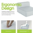 thumbnail image 3 of Evita Patio Furniture Bean Bag 2 Person Light Gray Chaise Lounge Chair, 3 of 8
