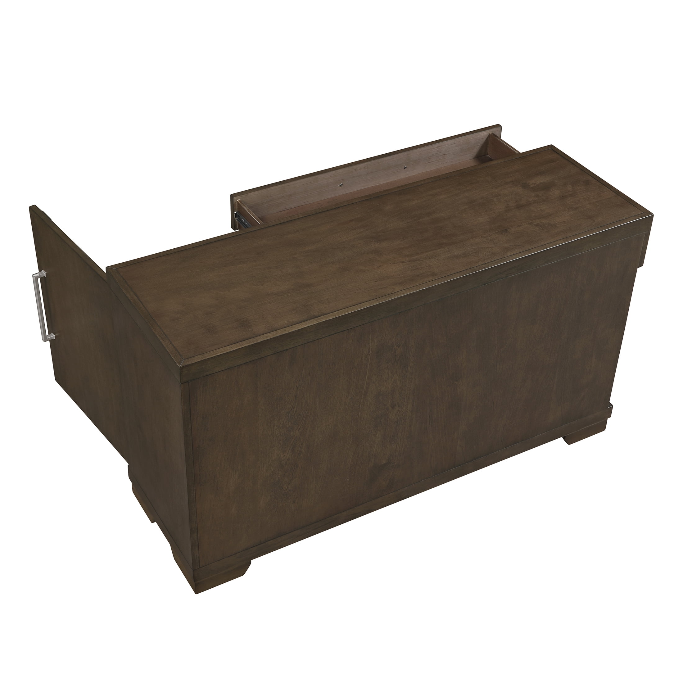 OakvillePark Alton Wood Sofa Table with 1 Drawer and Storage Cabinet, Espresso