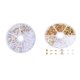 thumbnail image 5 of Pendientes de 260 piezas con caja de almacenamiento, tapones portátiles, manualidades DIY, joyería, Kit de fabricación artesanal, accesorio Ropa, zapatos y accesorios Miscelánea Dorado 2.5-11 mm Minnieouse HA2398-01B, 5 of 6
