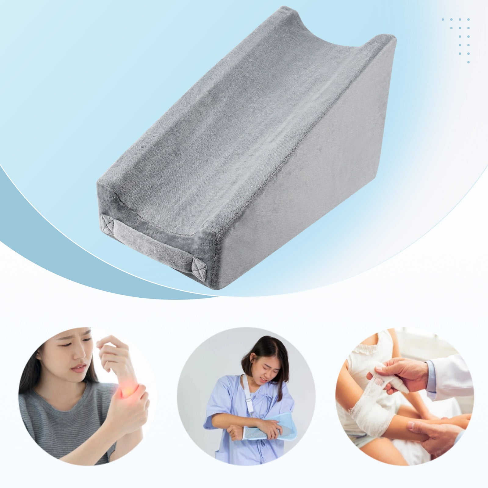 Arm Elevator Pillow, Soft Foam Elbow Support Pillow for Bed Sores, Ergonomic Arm Rest Wedge Pillow Arm Support Sponge for Sleeping