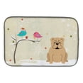 thumbnail image 5 of Christmas Presents between Friends English Bulldog Red Dish Drying Mat, 5 of 7