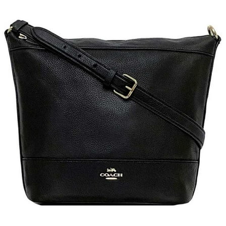 Pre-Owned Coach Chain Shoulder Bag ec-21991 Black F72692 2-way Leather COACH... (Good)