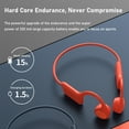 thumbnail image 5 of Bluetooth Bone Conduction Headphones - Open Ear Design, IPX5 Waterproof, 8H Playtime - Wireless Sport Headset for Running & Cycling - Orange, 5 of 6