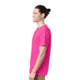 thumbnail image 4 of Hanes Essential T-Shirt, 100% Cotton Short Sleeve Mens Tee, DIY and Arts And Crafts, Wow Pink, 2XL, 4 of 5