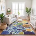 thumbnail image 7 of Addison Rugs Mayfield Premium Machine Washable Transitional Geometric Navy Rectangle Rug, 8' x 10', 7 of 7