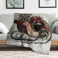 thumbnail image 5 of RKSupls Christmas Throw Blanket,Soft Warm Fannel Santa's Sleigh Blankets Gift for Home Bed Sofa Couch Decor,40x50 in, 5 of 9