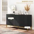 thumbnail image 4 of HOMCOM Buffet Bahut avec Tablettes Ajustables, Portes à Fermeture en Douceur, 4 of 10