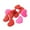 As Shown, variant on 6pcs Tennis Racket Vibration Dampeners Silicone Heart Shape for Athletes