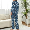 thumbnail image 3 of Top-kevin Women Long Sleeve Pajama Set Comfy Pjs Sets Seahorse Coral Bubbles 2 Piece Lounge Set, 3 of 12