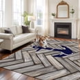 thumbnail image 3 of Nautical Anchor Area Rug 5x8 Washable Rug Non Slip Summer Coastal Ocean Vintage Wood Large Area Rug Soft Stainresistant Indoor Floor Carpet for Living Room Bedroom Home Office Dining Room Nursery, 3 of 7