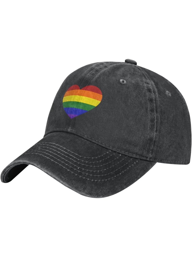 Rainbow Pride Trucker Hat Unisex Vintage Adjustable Baseball Cap Cotton Pride Hat LGBT Baseball Cap Adjustable Cotton Vintage  main image 4
