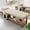 【Metal】-Beige, variant on Stationary Head Spa Massage Table, Water Massage Shampoo Backwash Unit with 21-Outlet U-Shaped Water Circulation, PU Leather Fumigation Salon Equipment for Beauty Head Spa Physical Therapy Massage