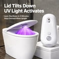 thumbnail image 2 of Self Cleaning UV Toilet Sanitizer Light & 6 Colors Night Light, Rechargable Clean Lights for Seat, Dimmable Toilet Bowl Light Bathroom Night Lights Motion Activated, 2 of 6