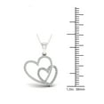 thumbnail image 3 of Imperial 1/5ct TDW Diamond Heart Necklace in Sterling Silver, 3 of 3