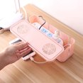 thumbnail image 4 of Huayishang Storage Box New Popular Multifunctional Convenient Home Power Socket Storage Box 1Pc, Kitchen Essentials Clearance Sale Pink, 4 of 4