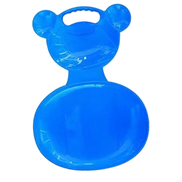 Trineo de Nieve Tobogán Portátil Juguete Tabla Deslizante Y Trineo de Material PP Grueso Adecuado para Fiestas de Invierno en Jardín Césped Playa Parq Azul