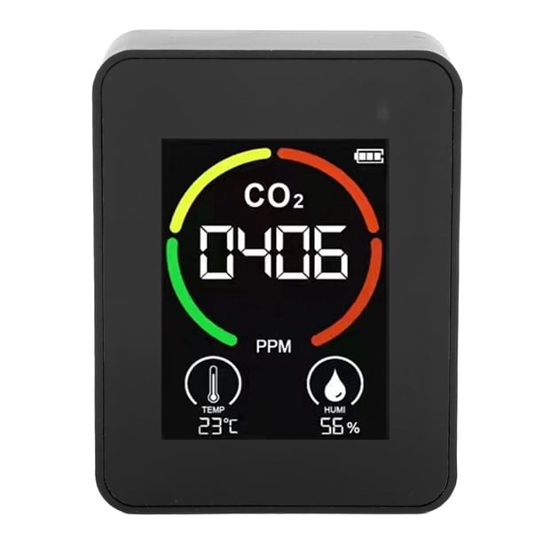 Monitor De Aire, Carga USB 400-5000ppm Prueba En Tiempo Real Detector De CO2 De Fácil Lectura Para Hotel