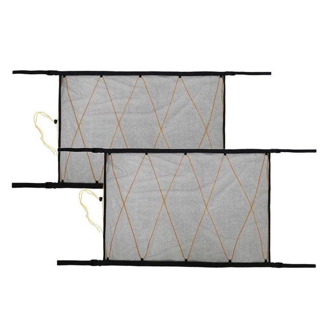 2Pcs 35x25 "Bolsa De Malla Para tejado Interior De tejado De Coche Estirable Para Camioneta SUV kusrkot Red de carga del techo del techo del coche
