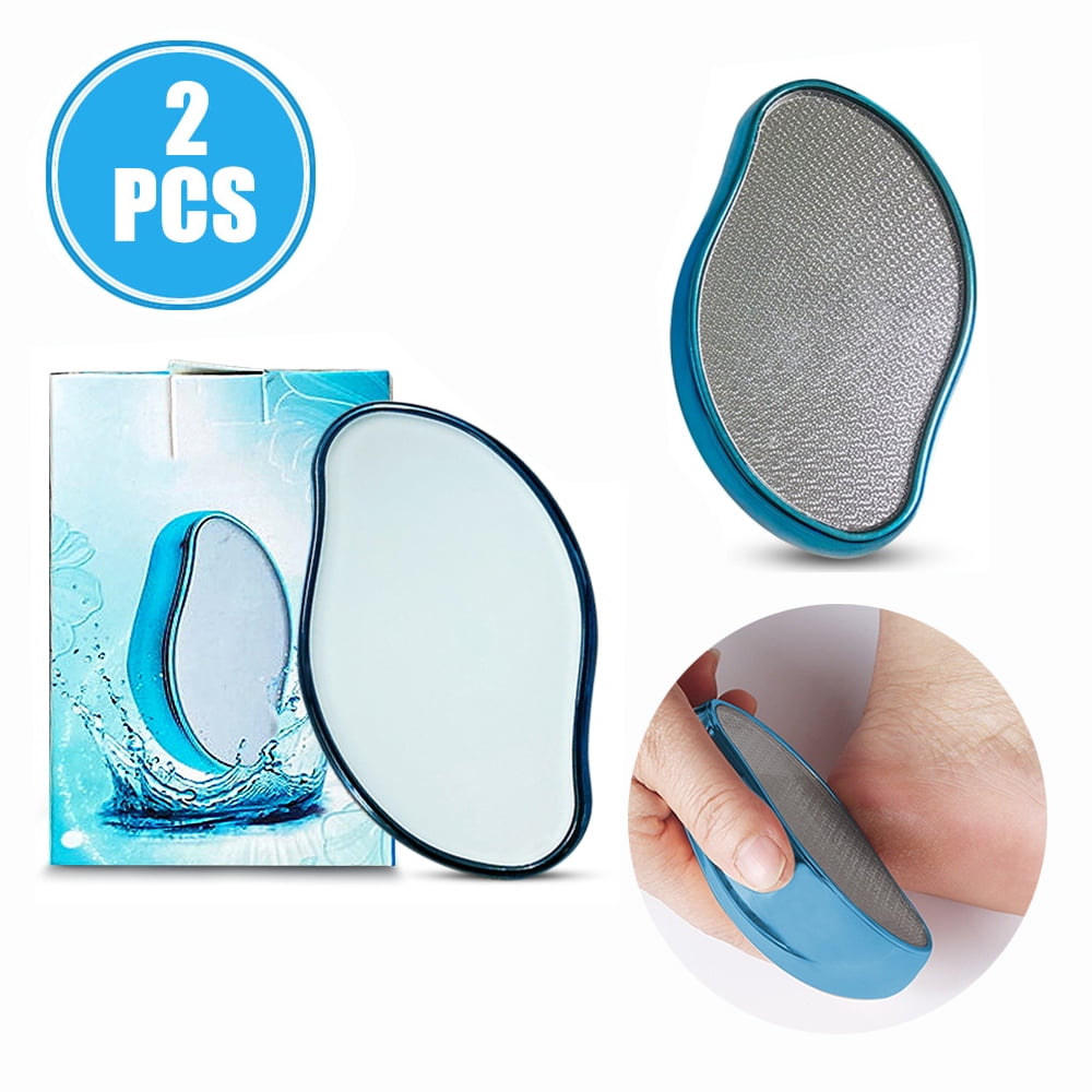 CNKOO 2PCS Foot Scraper Heel GrinderGlass Stone Foot Care Portable