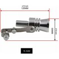 thumbnail image 2 of Silbato de escape, Simulador de turbo, Silenciador universal para automóvil, Silbato de aluminio, Simulador de turbo, 2 of 5