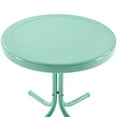 thumbnail image 4 of Pemberly Row Table d'Appoint Moderne en Métal Acier pour Patio, Fini Aqua Lustré, 4 of 9