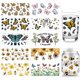 thumbnail image 1 of 10 piezas de 10 estilos de pegatinas de transferencia de vasos, papel de transferencia de insectos, pegatinas de mariposas, pegatinas UV DTF, pegatinas de envoltura de vasos de PVC de abejas,, 1 of 6