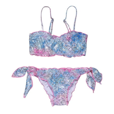 

Toddler Kids Baby Girls Tow Piece Bikini Swimwear Swimsuit Beachwear