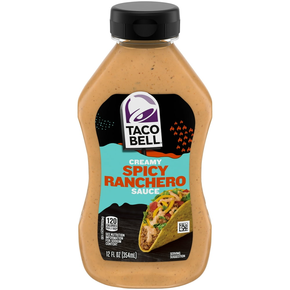 Taco Bell Creamy Spicy Ranchero Sauce, 12 fl oz Bottle