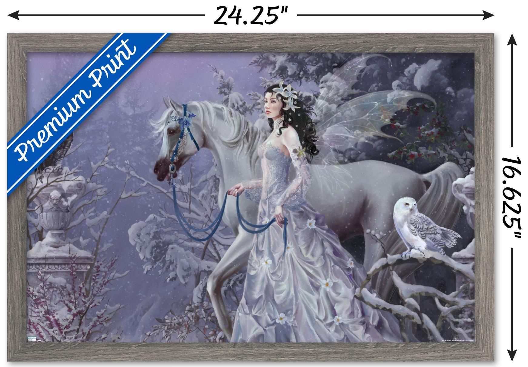 Nene Thomas - Winter Wings Wall Poster, 14.725" x 22.375", Framed