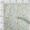 thumbnail image 2 of oneOone Cotton Jersey Light Gray Fabric Floral Craft Projects Decor Fabric Printed By The Yard 58 Inch Wide, 2 of 4