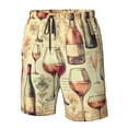 thumbnail image 4 of Fotbe Wine Trajes de Baño Estampados para Hombre, Shorts de Verano de Secado Rápido, Ropa de Playa, Bañadores-X-Large, 4 of 6