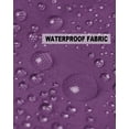 thumbnail image 5 of Pack of 2 Outdoor Pillow Covers, Pure Purple Waterproof Square Throw Pillowcase Cushion Decorative Pillow Covers for Couch Patio Tent, 20x20 in, 5 of 6
