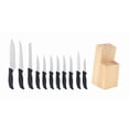 thumbnail image 5 of Mainstays 12 Piece Cutlery Set with Soft Grip Handles and Wood Storage Block, 5 of 5