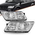 thumbnail image 1 of For 2009-2018 Dodge Journey Headlamp Chrome Clear Replacement Set Headlight L&R, 1 of 14