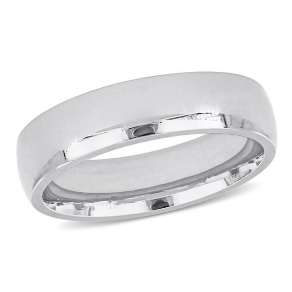 Everly Men's 14k White Gold Wedding Ring